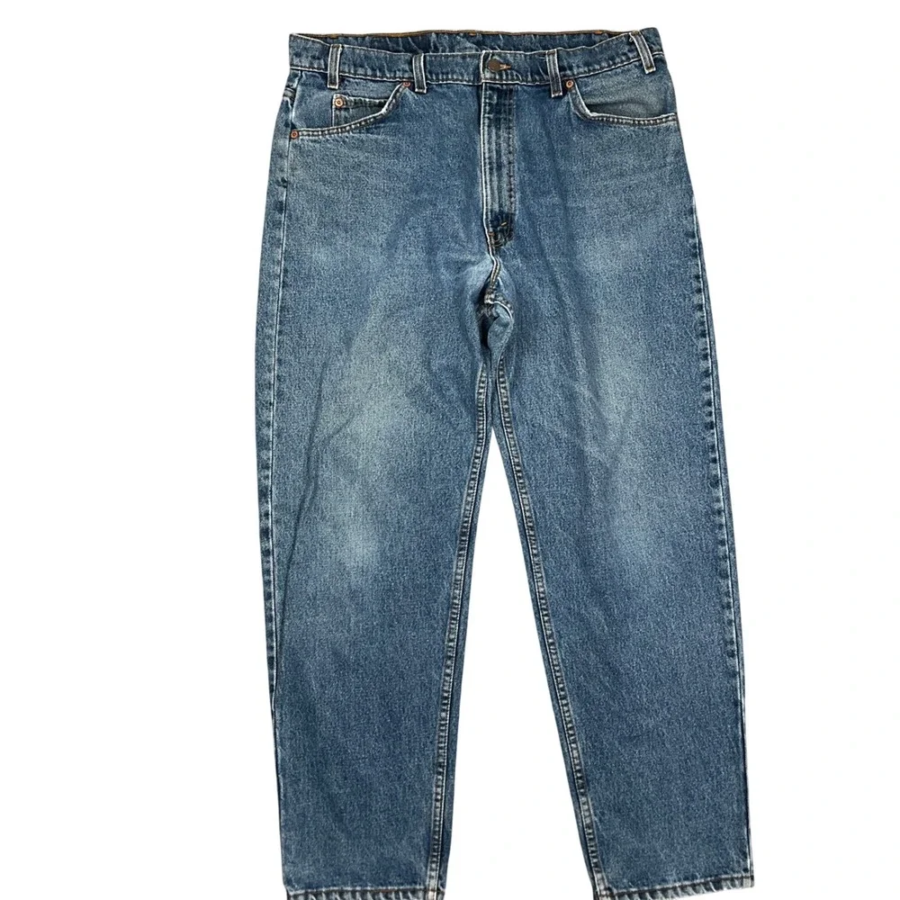 Levi's 550  Jeans Mens 38W 30L Blue Orange Tab USA Relaxed Fit  VTG